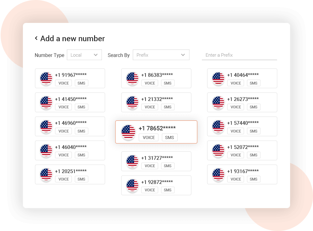 temporary cell number usa