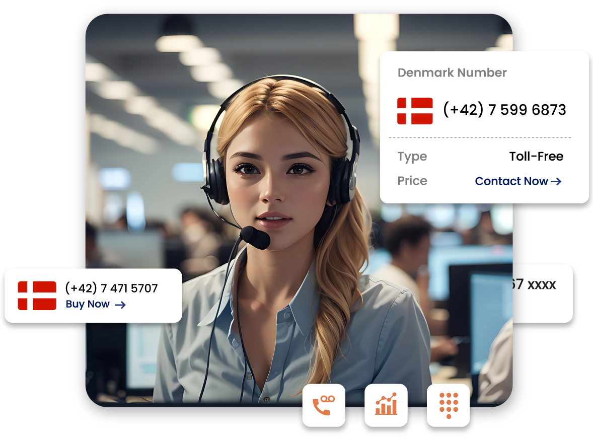 Denmark Toll free Numbers