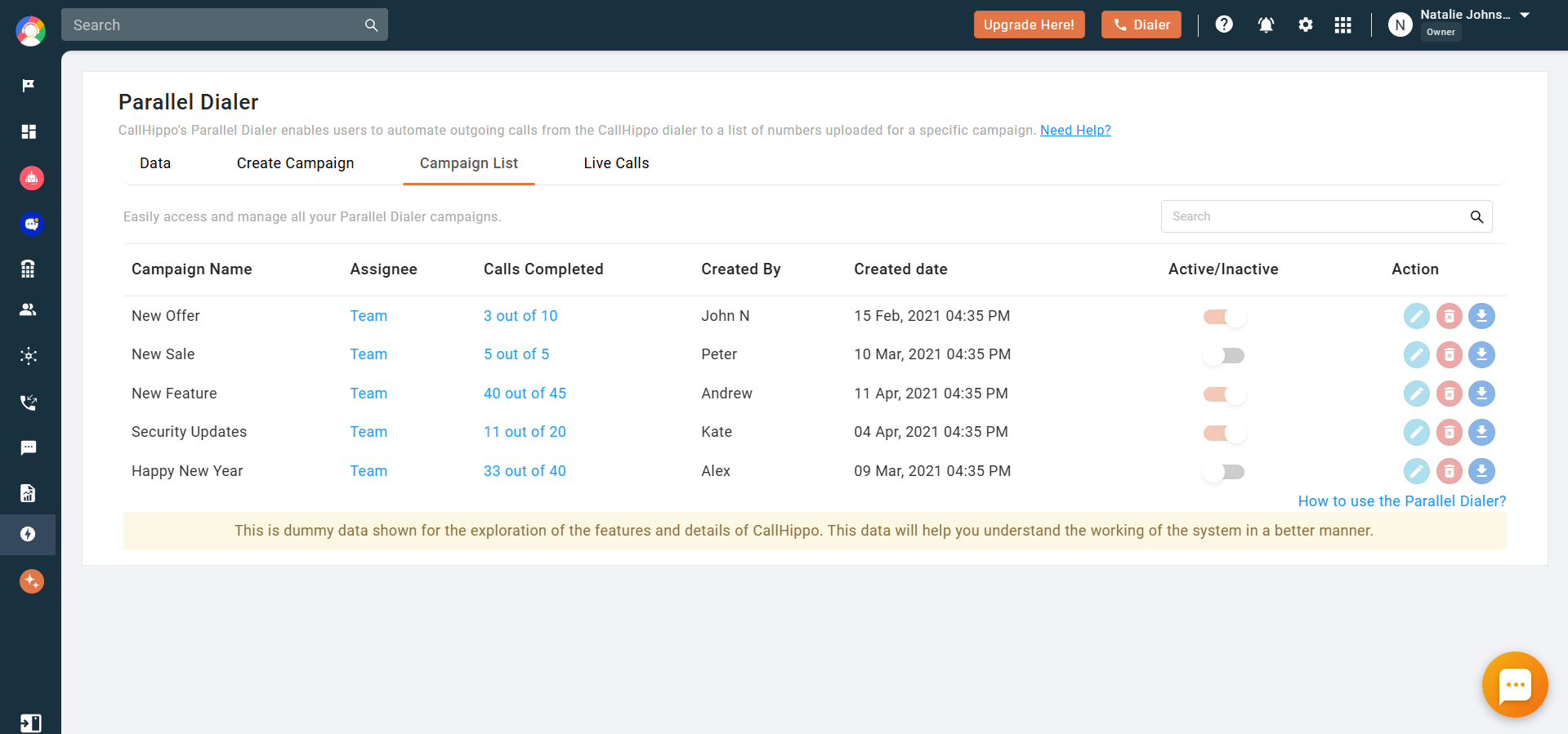 CallHippo Parallel Dialer