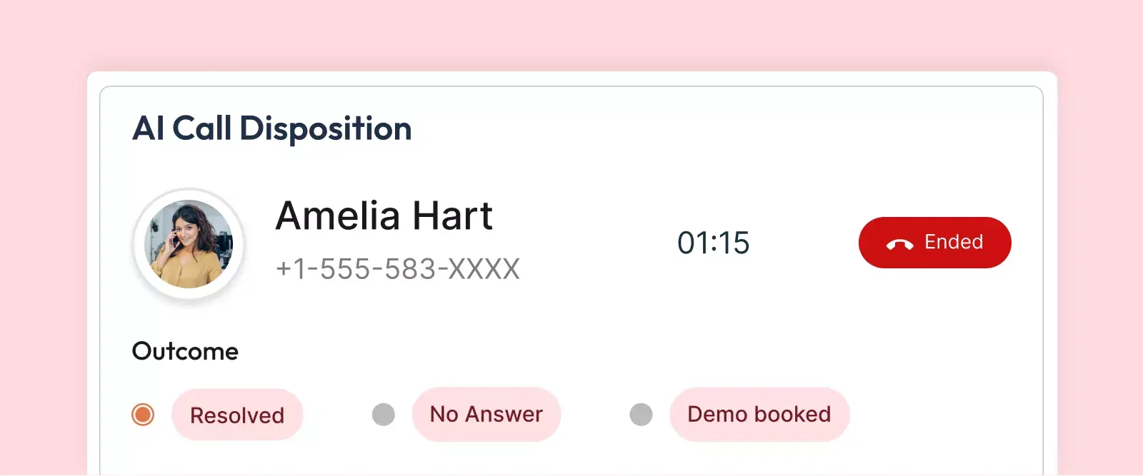 Automatic Call Desposition