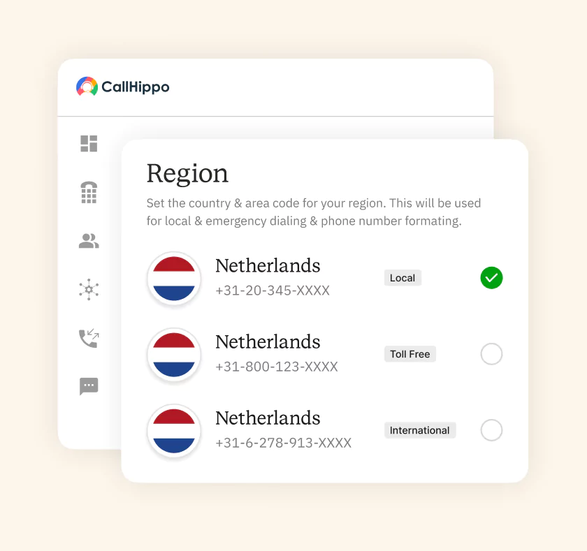 Get a Netherlands Virtual Phone Number Region