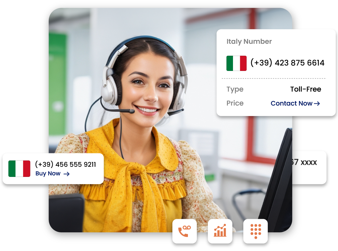 italyToll free Numbers